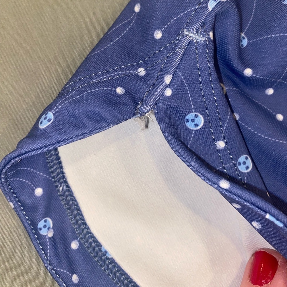 Peter Millar Women's Alice Short Putt Petal Hem Golf Skort - Storm size XS - Picture 3 of 9